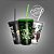 Copos EcoLabel 550 ml - C/ TAMPA E CANUDO - Biodegradável Personalizados 360° - Imagem 3