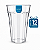 12 Copos Americano 500 ml Transparente - Imagem 1