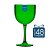 48 Taças de Gin 580 Ml Verde Translúcido - Imagem 1