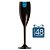 48 Taças Champagne 160 ml Preta - Imagem 1
