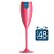 48 Taças Champagne 160 ml Rosa Chiclete - Imagem 1