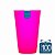 100 Copos Ecológico Biodegradável 550 ml Rosa Neon - Imagem 1