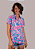 Camisa Polo Rosa Floral - Imagem 1