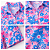 Camisa Polo Rosa Floral - Imagem 3