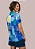 Camisa Polo Azul Abstrato - Imagem 2