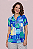 Camisa Polo Azul Abstrato - Imagem 3
