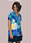 Camisa Polo Azul Abstrato - Imagem 1