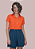 Camisa Polo Melinda Laranja - Imagem 1