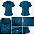 Camisa Polo Melinda Petróleo - Imagem 3