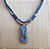 Colar curto dois cordões de cianita azul - Imagem 1