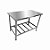 MESA INOX 1,50 X 0,65 GRADEADA ITALINOX - Imagem 1