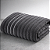 Toalha de Banho Wave Home Design 450g Fio Penteado Chumbo - Imagem 1