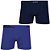 Cueca Lupo Boxer Kit com 2 un em Microfibra (Azul e Preta) - Lupo - Imagem 1
