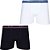 Cueca Lupo Boxer Kit com 2 un em Algodão (Branco e Preto) - Lupo - Imagem 1