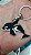 Chaveiro de aço polido Orca - Imagem 2