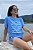 Camiseta 100% algodão Nadadeira  fundo AZUL - Imagem 1