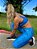 Calça legging Raia Manta Azul CÓS ALTO - Imagem 5