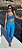 Calça legging Raia Manta Azul CÓS ALTO - Imagem 4