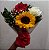 Buquê com Girassol e Rosas - Imagem 1