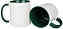 CANECA CERÂMICA - 325 ML - BRANCO - ALÇA / INTERIOR COLORIDO - Imagem 3