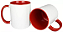 CANECA CERÂMICA - 325 ML - BRANCO - ALÇA / INTERIOR COLORIDO - Imagem 8