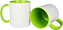 CANECA CERÂMICA - 325 ML - BRANCO - ALÇA / INTERIOR COLORIDO - Imagem 10