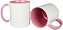 CANECA CERÂMICA - 325 ML - BRANCO - ALÇA / INTERIOR COLORIDO - Imagem 4