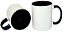 CANECA CERÂMICA - 325 ML - BRANCO - ALÇA / INTERIOR COLORIDO - Imagem 1