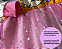 Macacão Princesa Corset Tule Saia Glow Estampa Glitter - Imagem 5