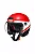 Capacete HJS 2025 Vermelho Pimenta / Preto - Imagem 1