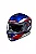 CAPACETE HF3 2 2025 AZUL/VERMELHO - Imagem 1