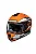 CAPACETE HF3 2 2025 LARANJA/BRANCO - Imagem 1