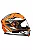 CAPACETE HF3 2 2025 LARANJA/BRANCO - Imagem 2