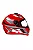 CAPACETE HFS 2025 VERMELHO/PRETO - Imagem 2