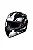 Capacete New HF2 2025 PRETO CINZA - Imagem 1