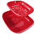 Tupperware Cesto Allegra 1,3 Litros Vermelho - Imagem 2