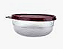 TUPPERWARE TIGELA PREMIER 500ML TRANSLUCIDA TAMPA MARROM - Imagem 1
