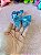 HAIR CLIP SEGURA FRANJA LANTEJOULA AZUL - Imagem 2