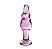 Plug Anal - Vidro Cristal Rosa - 12 cm - Imagem 1