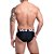 CUECA SUNGA GREGA EM SUPLEX PRETO ELASTICO ESTAMPADO - Imagem 2