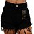 Short Jeans Feminino Cintura Alta Hot Paint - Imagem 1