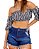 Short Jeans Feminino Cintura Alta - Imagem 1