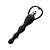 Plug Anal com Vibro Feito em Silicone Cirúrgico de Toque Macio e Aveludado - PL069 - Cor:Preto - Imagem 1