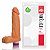 ADAO20 - Prótese com Escroto e Vibrador 8 - 20x4,5cm - Cor:Pele - Imagem 1