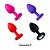 Plug Anal em Silicone com Pedra - Tamanho: P - PL005P - - Imagem 1