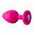 Plug Anal em Silicone com Pedra - Tamanho: P - PL005P - - Imagem 5