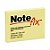 BLOCO ADESIVO NOTEFIX 76X102MM AMARELO 100FLS - 3M - Imagem 1