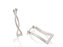 BRINCO ARGOLA ROMMANEL RHODIUM RETANGULAR TORCIDO 120184 - Imagem 3