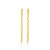 BRINCO ARGOLA ROMMANEL RETANGULAR ONDULADO 523953 - Imagem 4