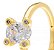 ANEL ROMMANEL DOURADO COM ZIRCÔNIA 511796 - Imagem 2